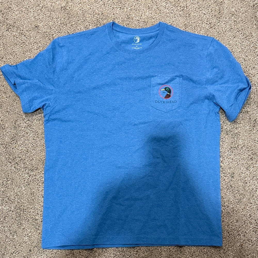 NWOT cotton duckhead classic logo timeline tee in blue XL